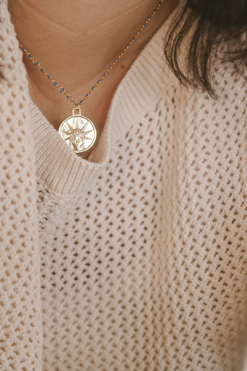 Star of the Sea Necklace with Grotto Chain