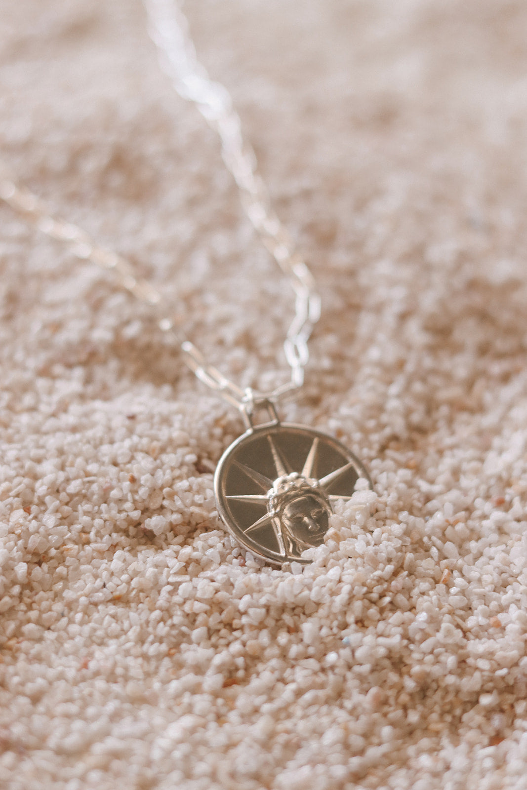 Star of The Sea Necklace on Sterling Silver Paperclip