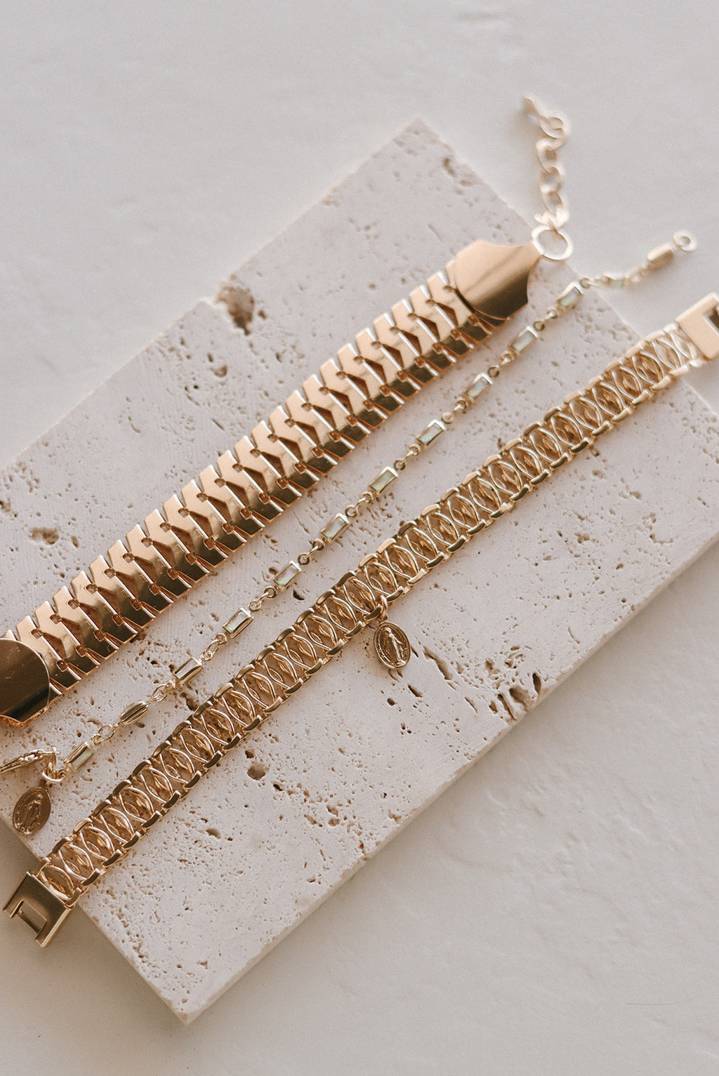 Lace Miraculous Medal Bracelet