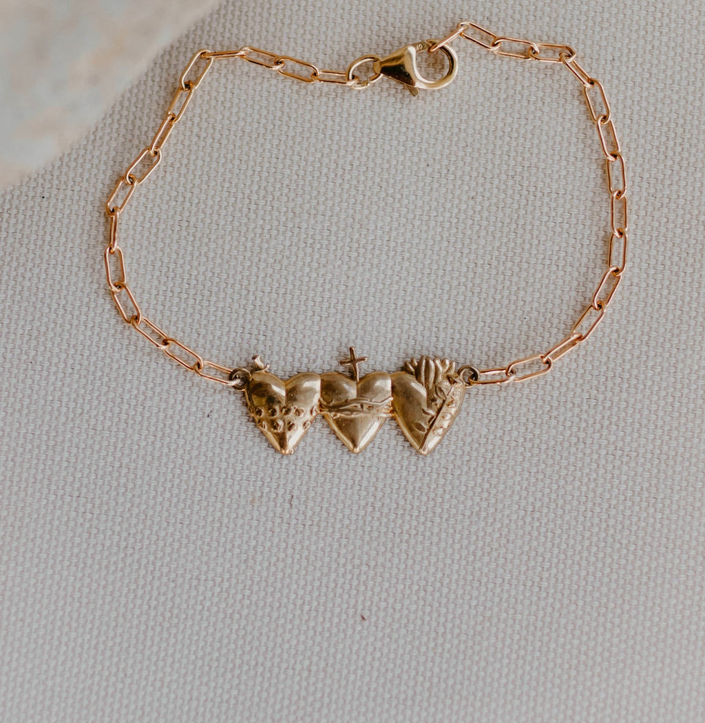 Holy Family Hearts® Bracelet - Paperclip