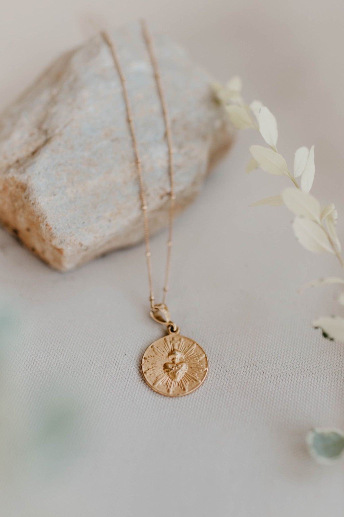 Most Sacred Heart Coin Necklace