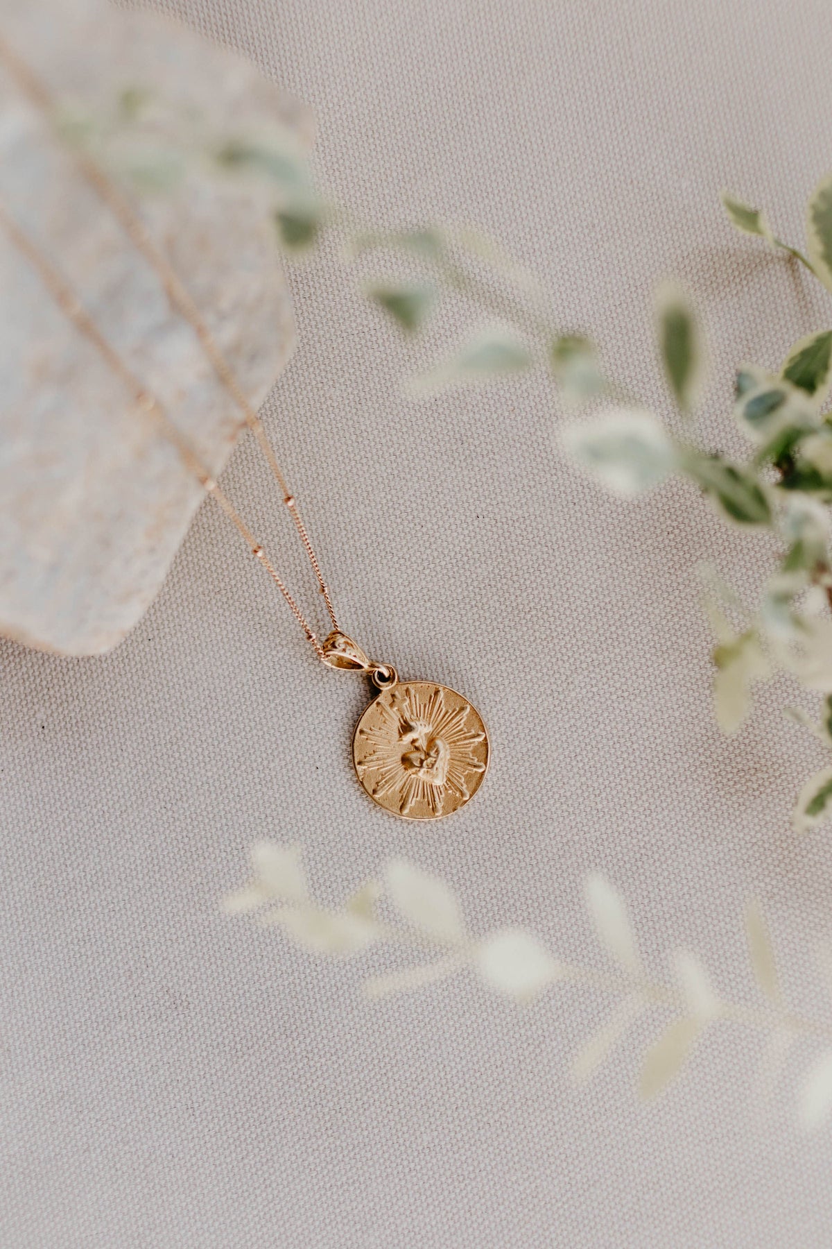 Most Sacred Heart Coin Necklace