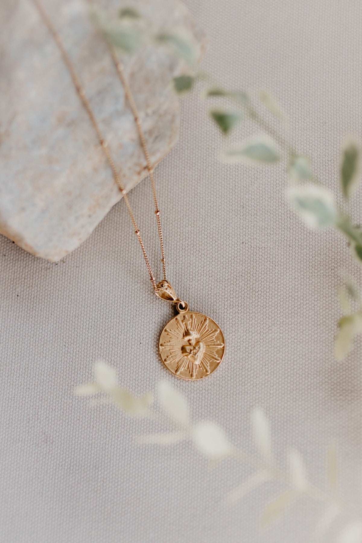 Most Sacred Heart Coin Necklace