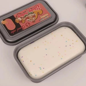 Milk Cake Box Simulation Cake Squishy Stress Relief Toy Slow Rebound Squeezable Food Sensory Toy For Kids Adults Venting Relaxing