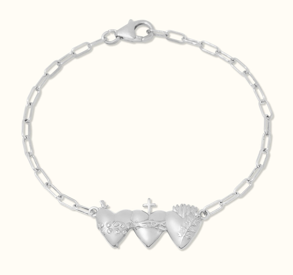 Holy Family Hearts® Consecration Bracelet in Sterling Silver