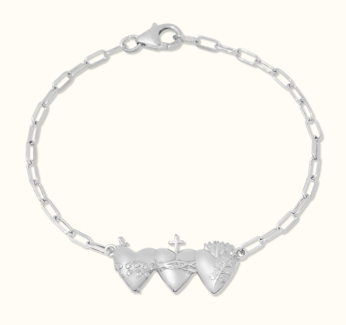 Holy Family Hearts® Consecration Bracelet in Sterling Silver