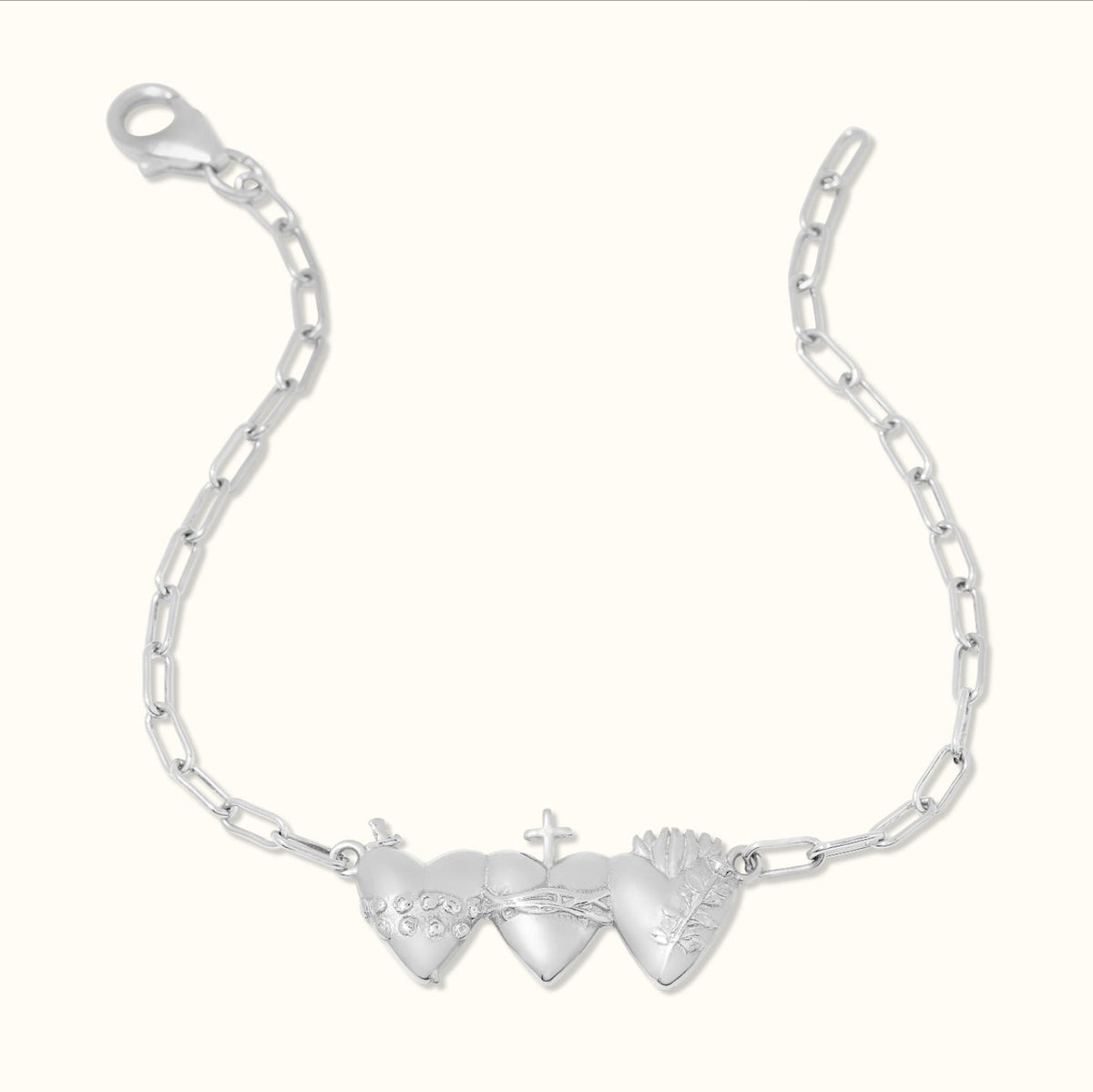 Holy Family Hearts® Consecration Bracelet in Sterling Silver