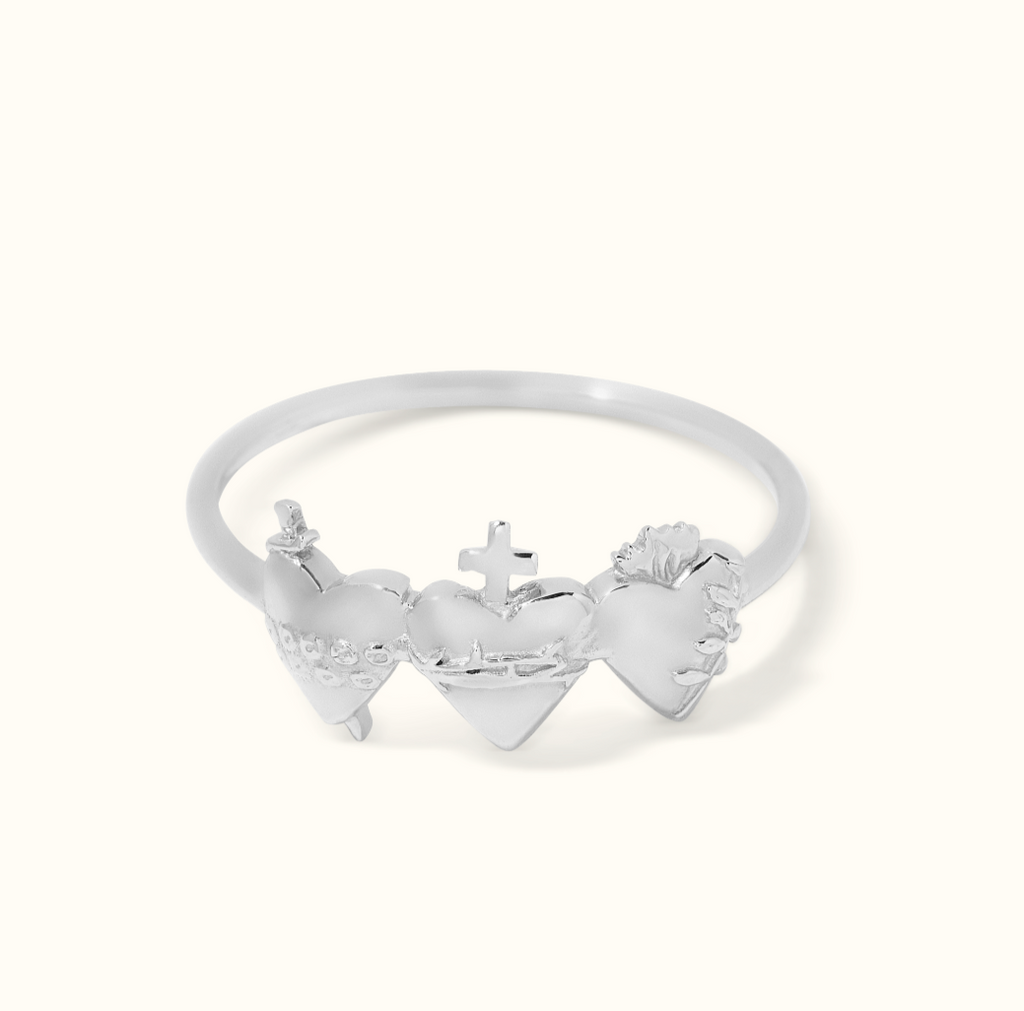 Holy Family Hearts® Ring in Sterling Silver