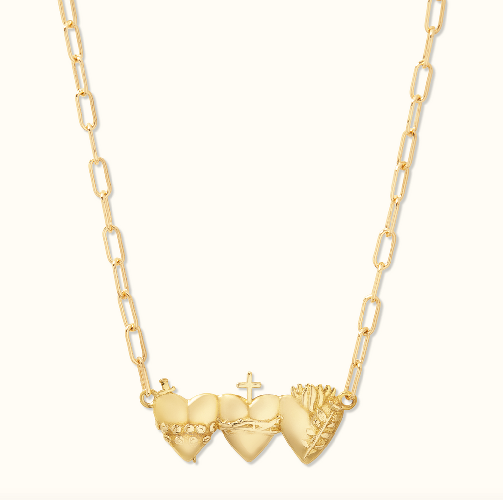 Holy Family Hearts® Paperclip Necklace