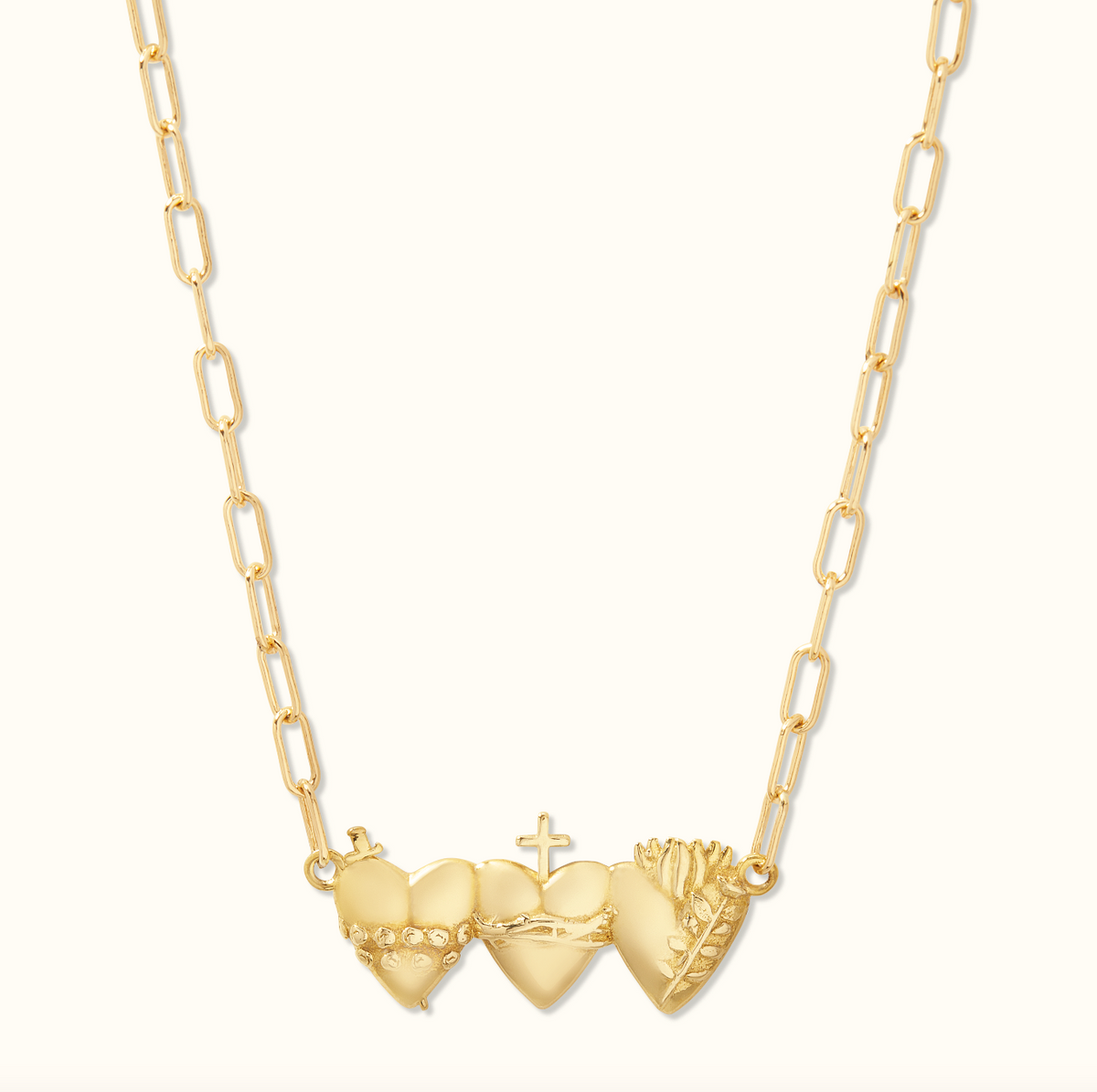 Holy Family Hearts® Paperclip Necklace