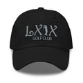 Curve Logo Dad Hat — Low-Profile Cotton Golf Cap (Gray Logo)