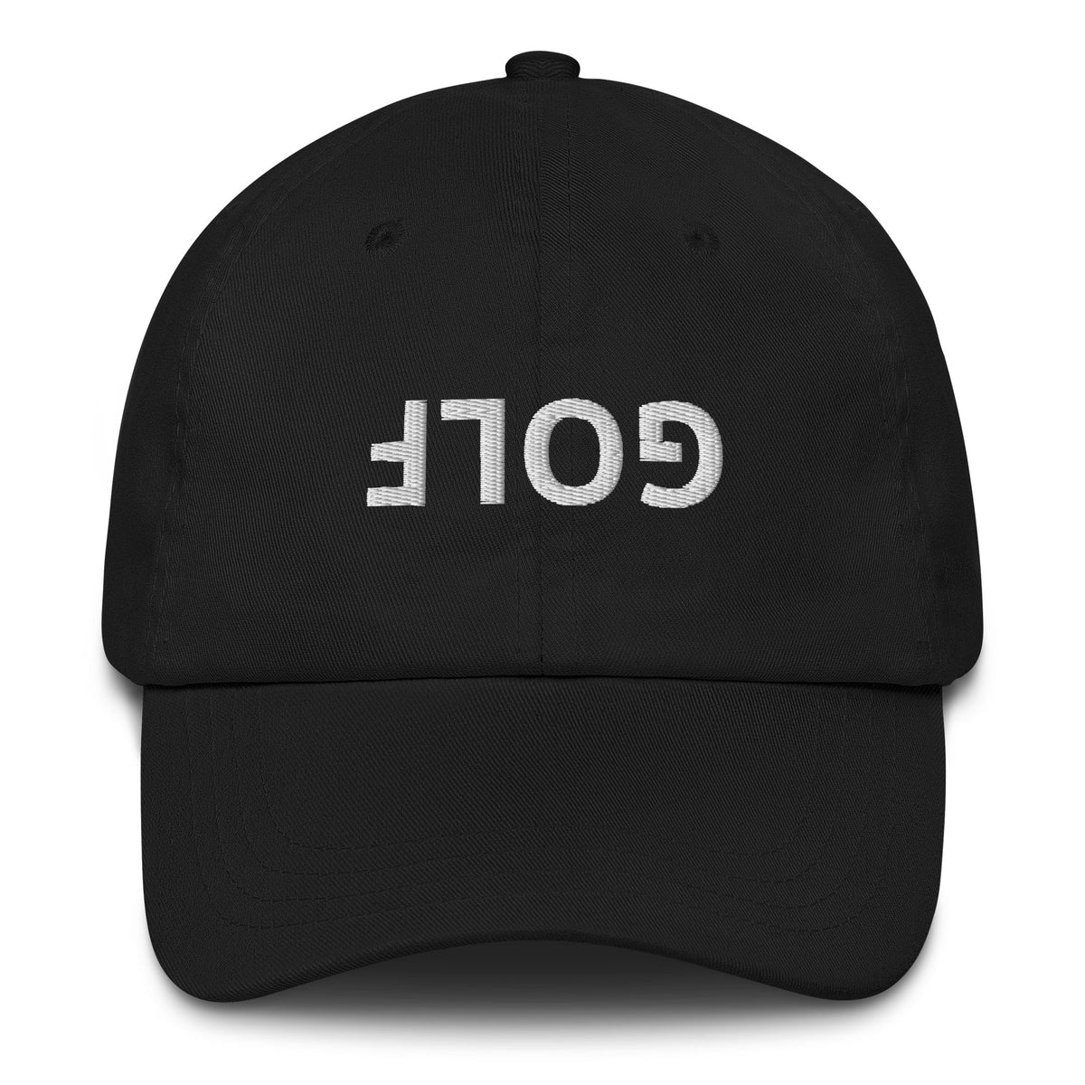 Upside Down Golf Dad Hat — Adjustable Cotton Golf Cap