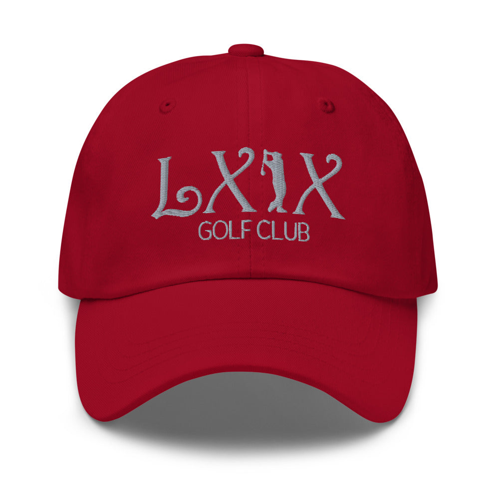 Curve Logo Dad Hat — Low-Profile Cotton Golf Cap (Gray Logo)