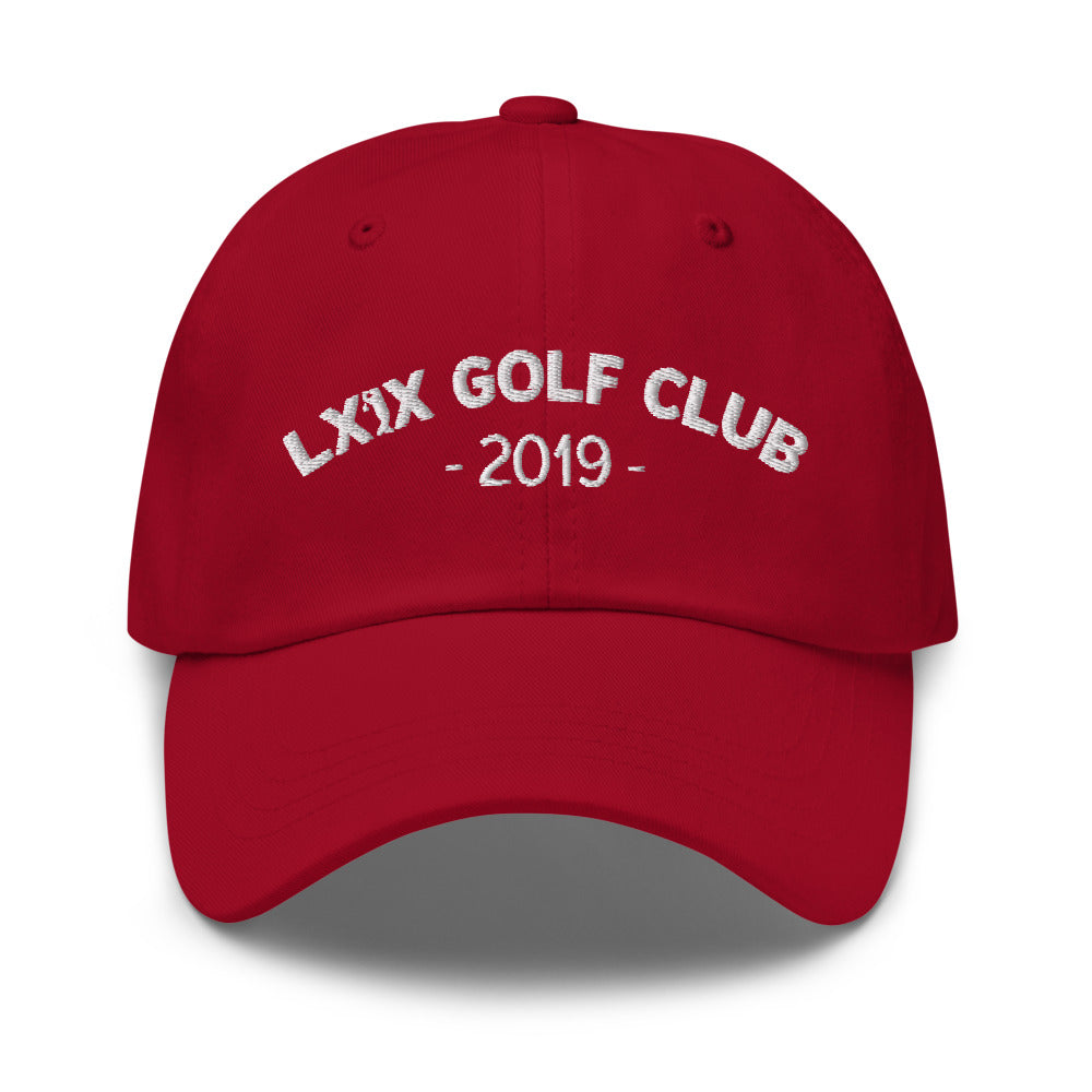 Arch Logo Dad Hat — Low-Profile Cotton Golf Cap (White Logo)