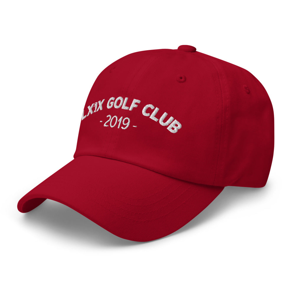 Arch Logo Dad Hat — Low-Profile Cotton Golf Cap (White Logo)