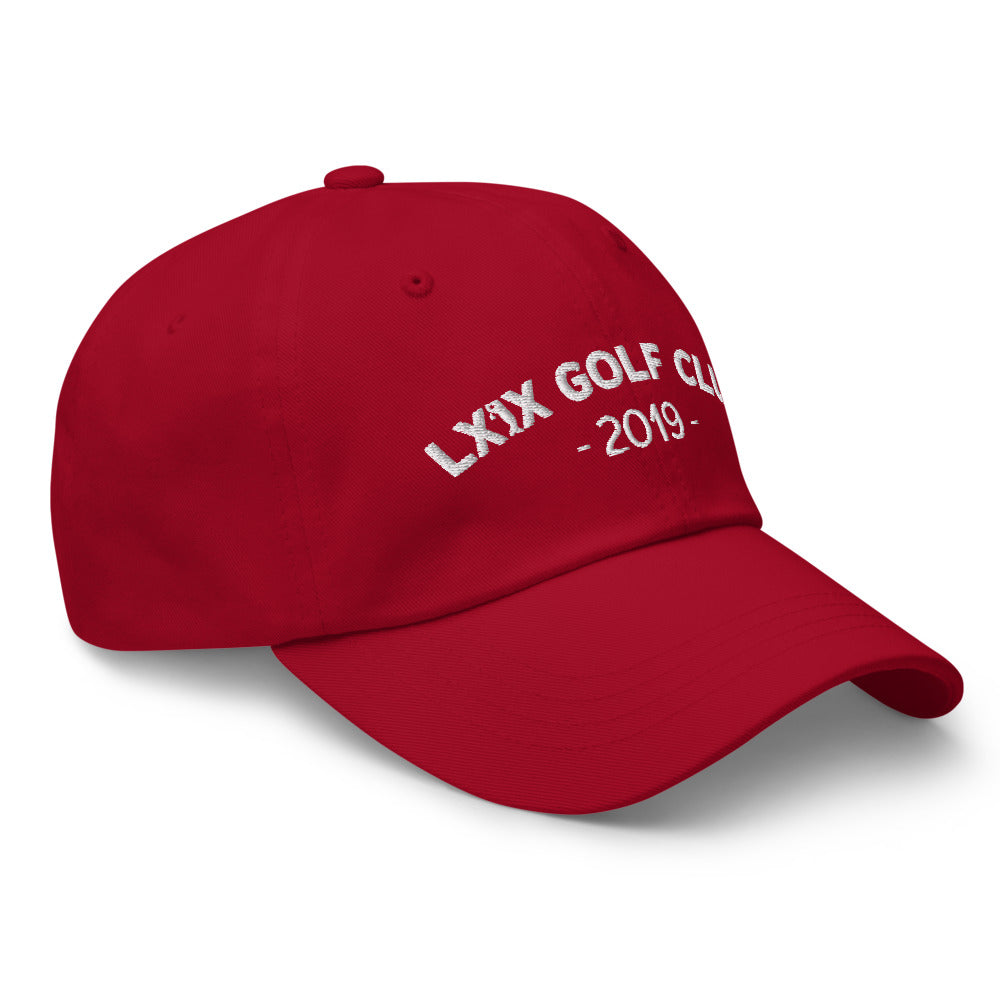 Arch Logo Dad Hat — Low-Profile Cotton Golf Cap (White Logo)