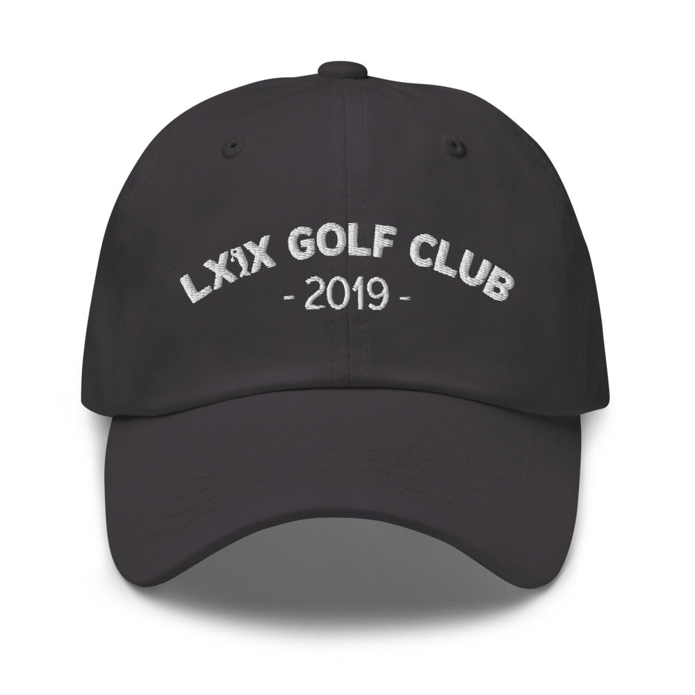 Arch Logo Dad Hat — Low-Profile Cotton Golf Cap (White Logo)
