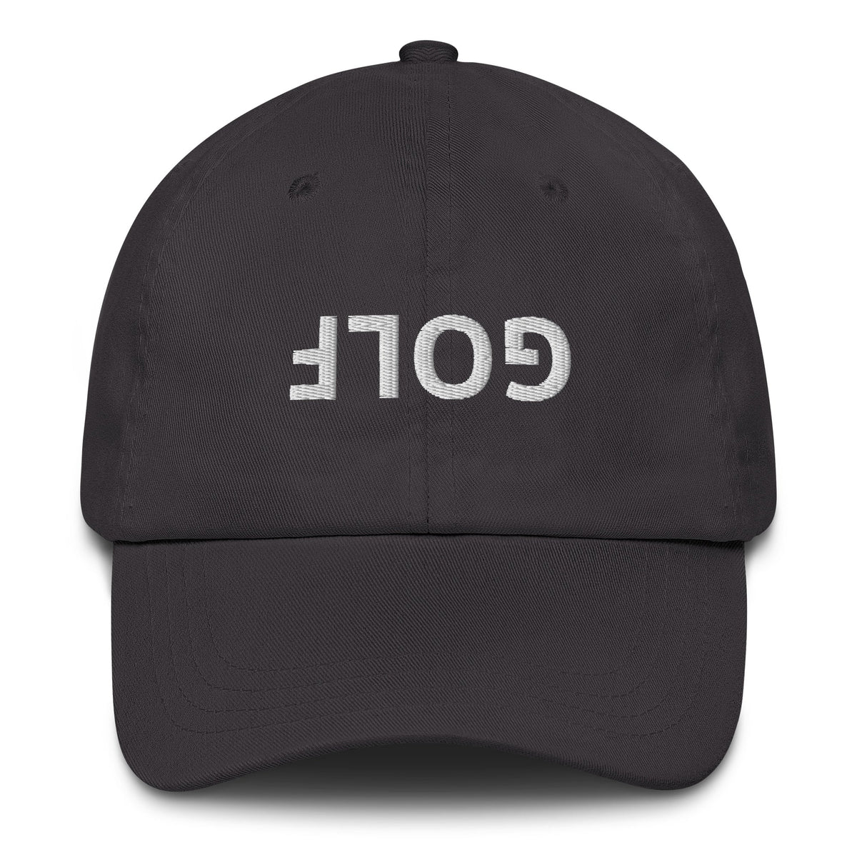 Upside Down Golf Dad Hat — Adjustable Cotton Golf Cap