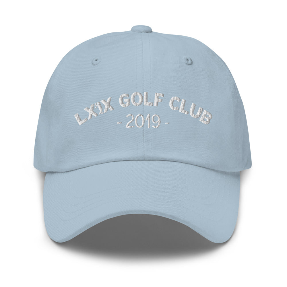 Arch Logo Dad Hat — Low-Profile Cotton Golf Cap (White Logo)