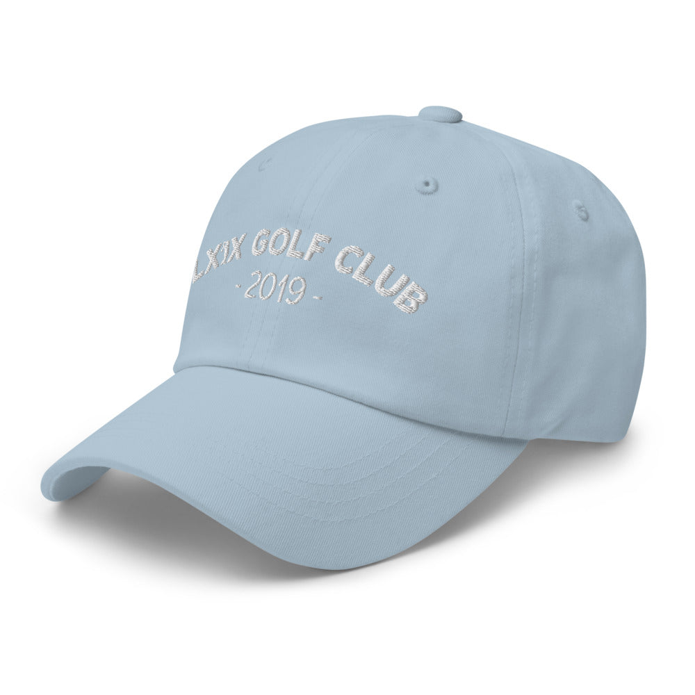 Arch Logo Dad Hat — Low-Profile Cotton Golf Cap (White Logo)