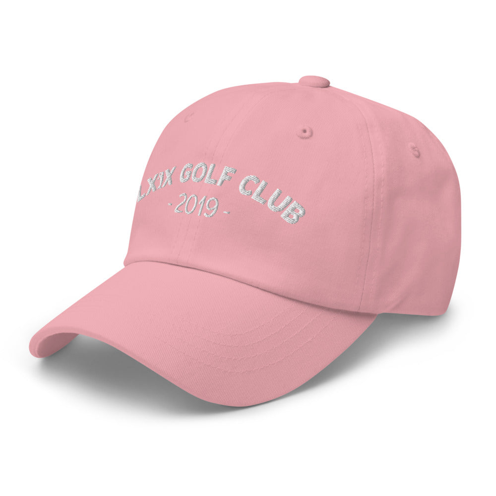 Arch Logo Dad Hat — Low-Profile Cotton Golf Cap (White Logo)