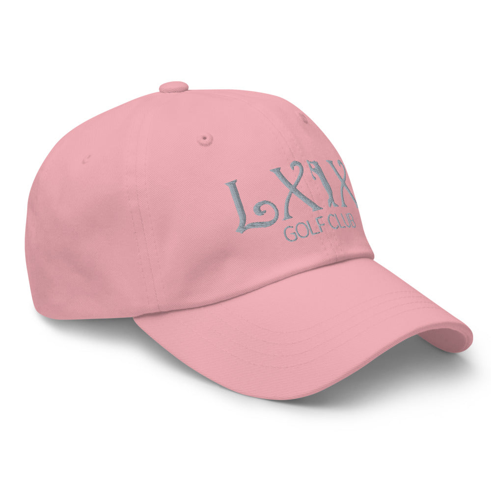 Curve Logo Dad Hat — Low-Profile Cotton Golf Cap (Gray Logo)