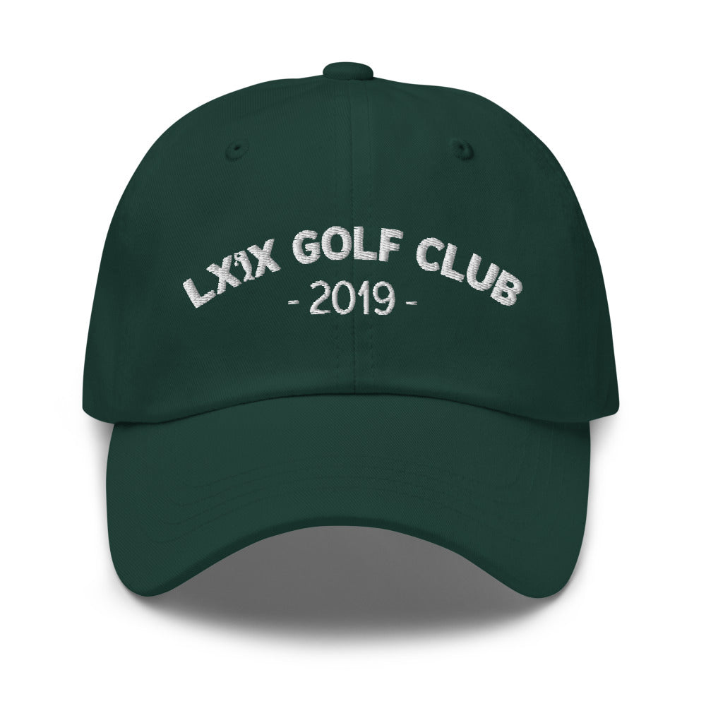 Arch Logo Dad Hat — Low-Profile Cotton Golf Cap (White Logo)