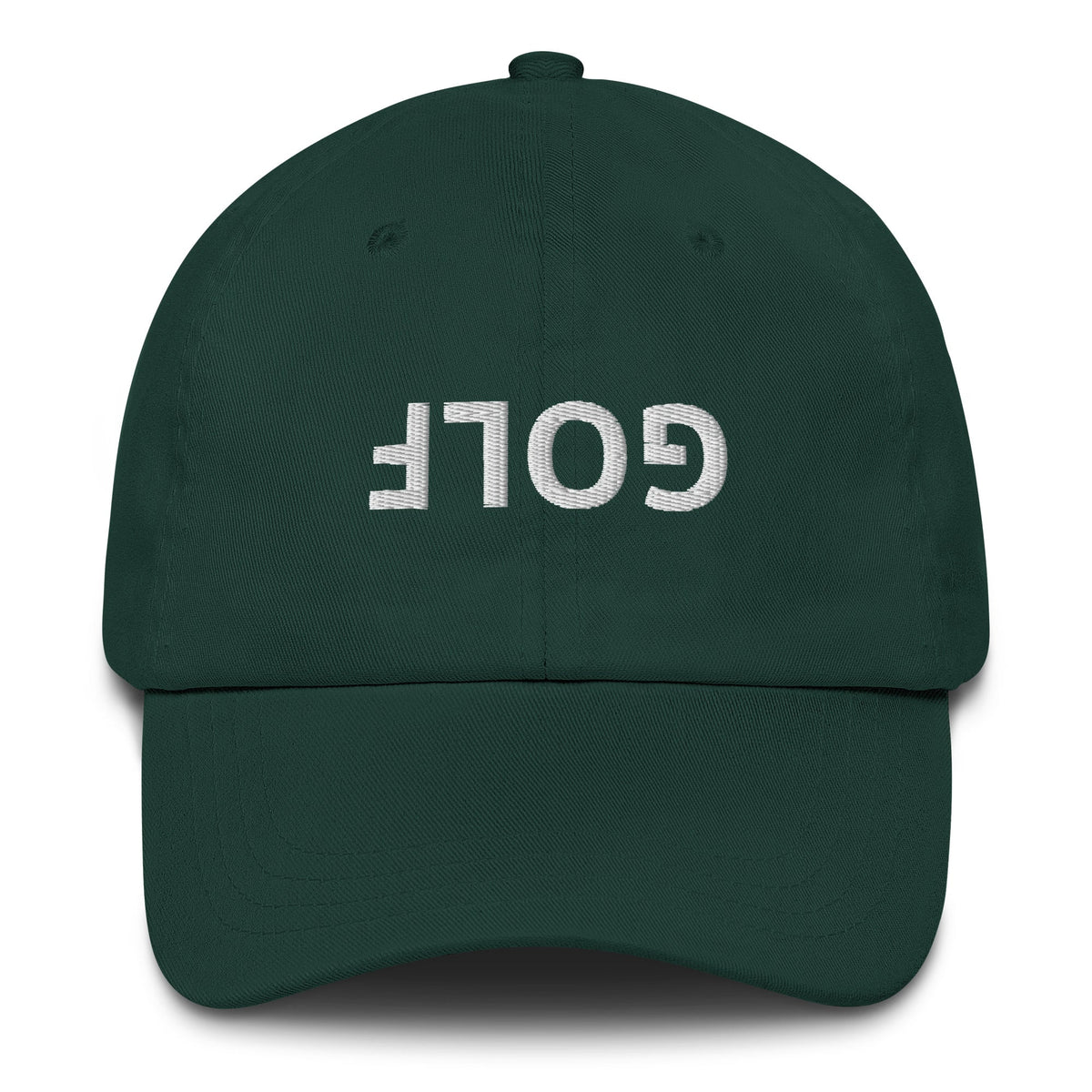 Upside Down Golf Dad Hat — Adjustable Cotton Golf Cap
