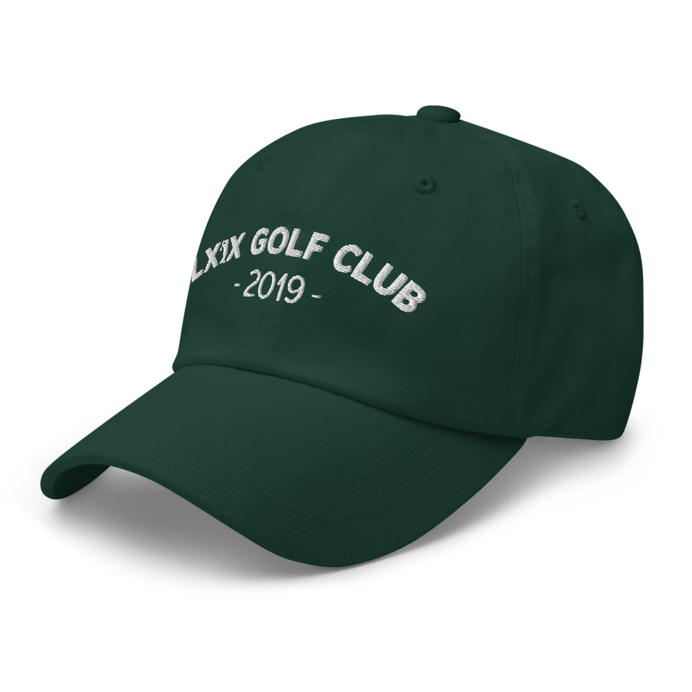 Arch Logo Dad Hat — Low-Profile Cotton Golf Cap (White Logo)