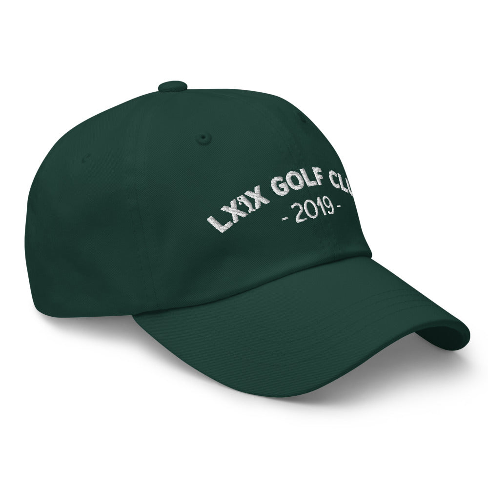 Arch Logo Dad Hat — Low-Profile Cotton Golf Cap (White Logo)