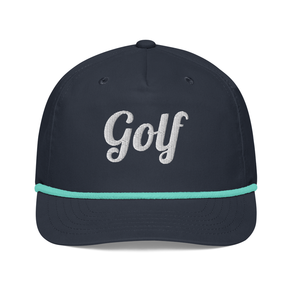 Golf Rope Cap — 5-Panel Rope Hat with Snapback