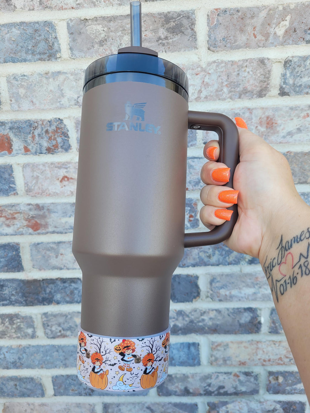 Fall Strawberry Shortcake Silicone Boot Bumper Sleeve for Tumblers