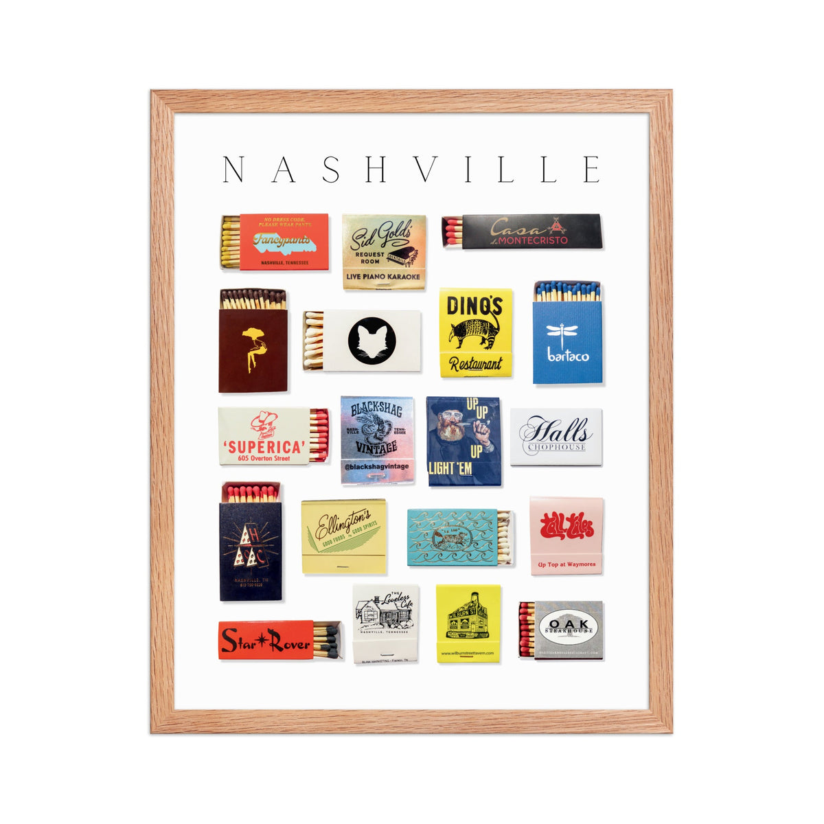Nashville Matchbox Print