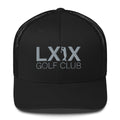 Swinger Logo Trucker Hat — Mesh-Back Snapback Cap (Gray Logo)