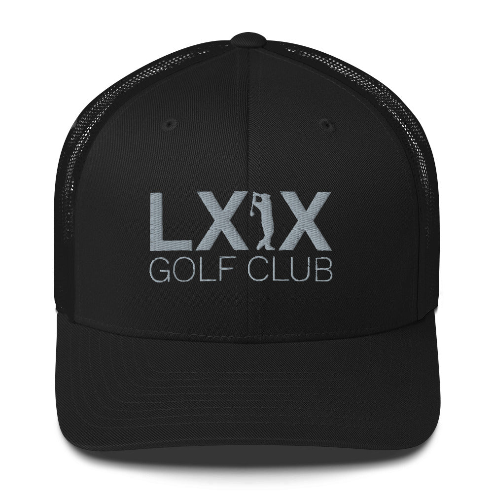Swinger Logo Trucker Hat — Mesh-Back Snapback Cap (Gray Logo)