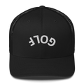 Upside Down Golf Arch Trucker Cap