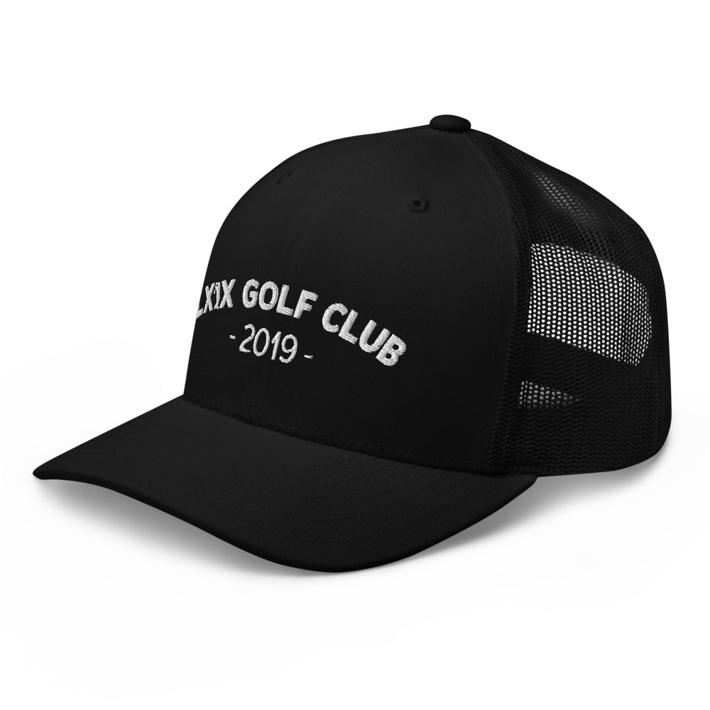 Arch Logo Trucker Hat — Mesh-Back Snapback Cap (White Logo)