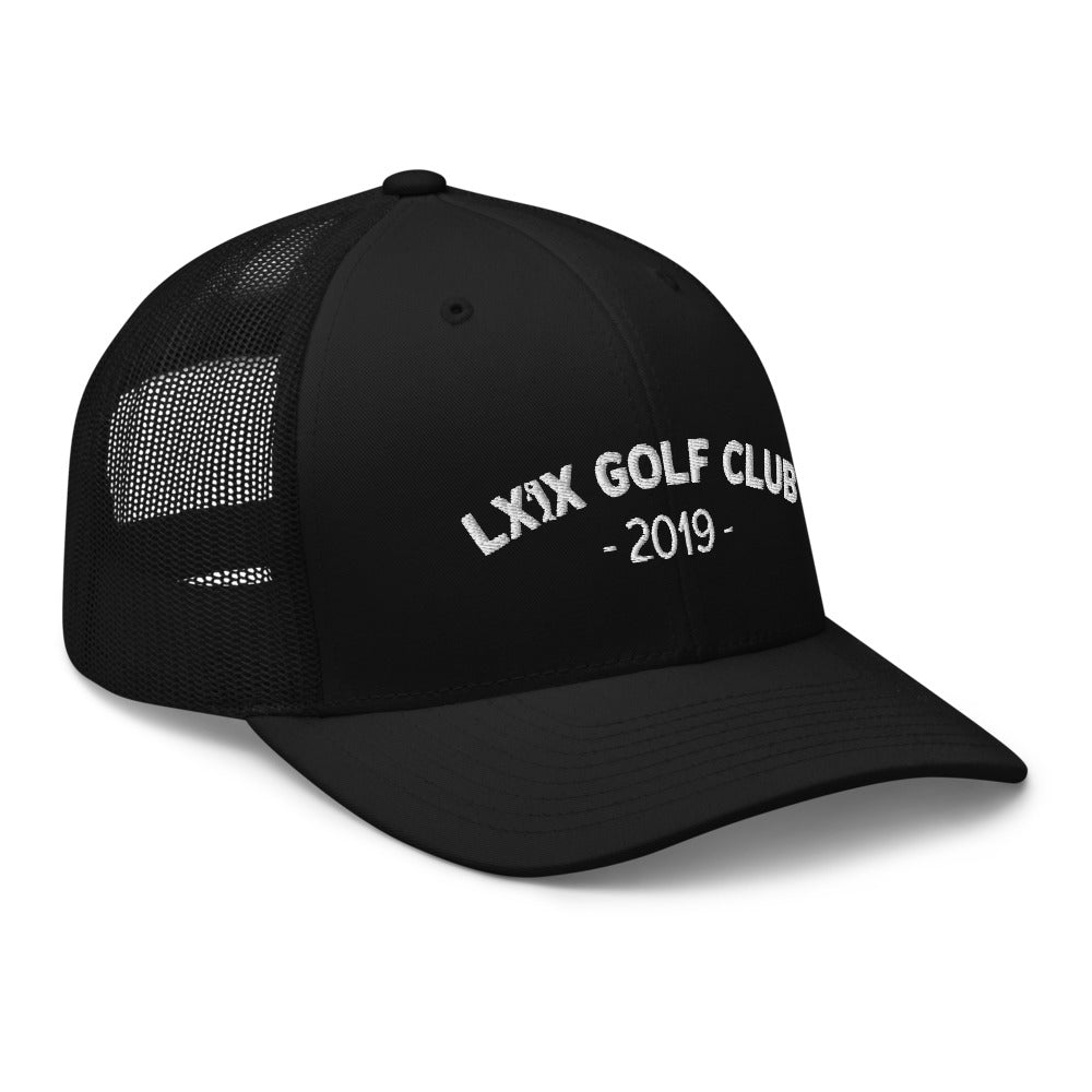 Arch Logo Trucker Hat — Mesh-Back Snapback Cap (White Logo)