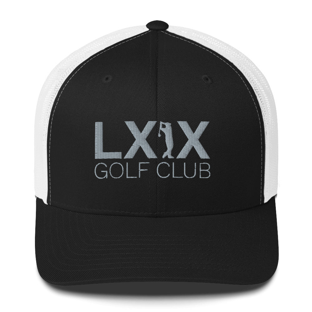 Swinger Logo Trucker Hat — Mesh-Back Snapback Cap (Gray Logo)
