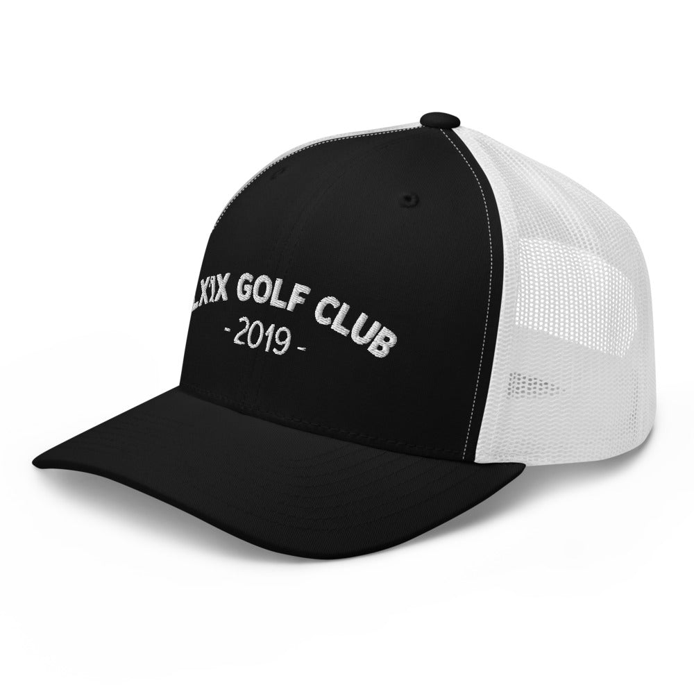 Arch Logo Trucker Hat — Mesh-Back Snapback Cap (White Logo)