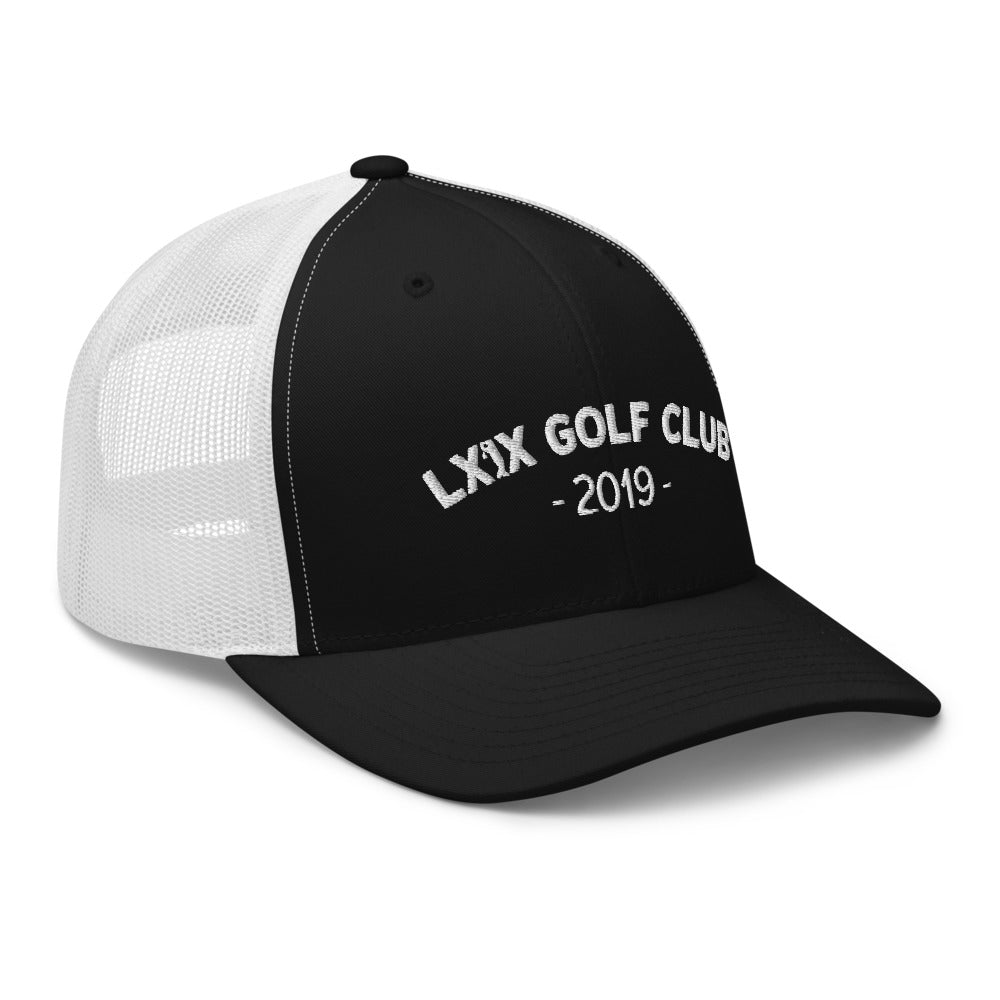 Arch Logo Trucker Hat — Mesh-Back Snapback Cap (White Logo)