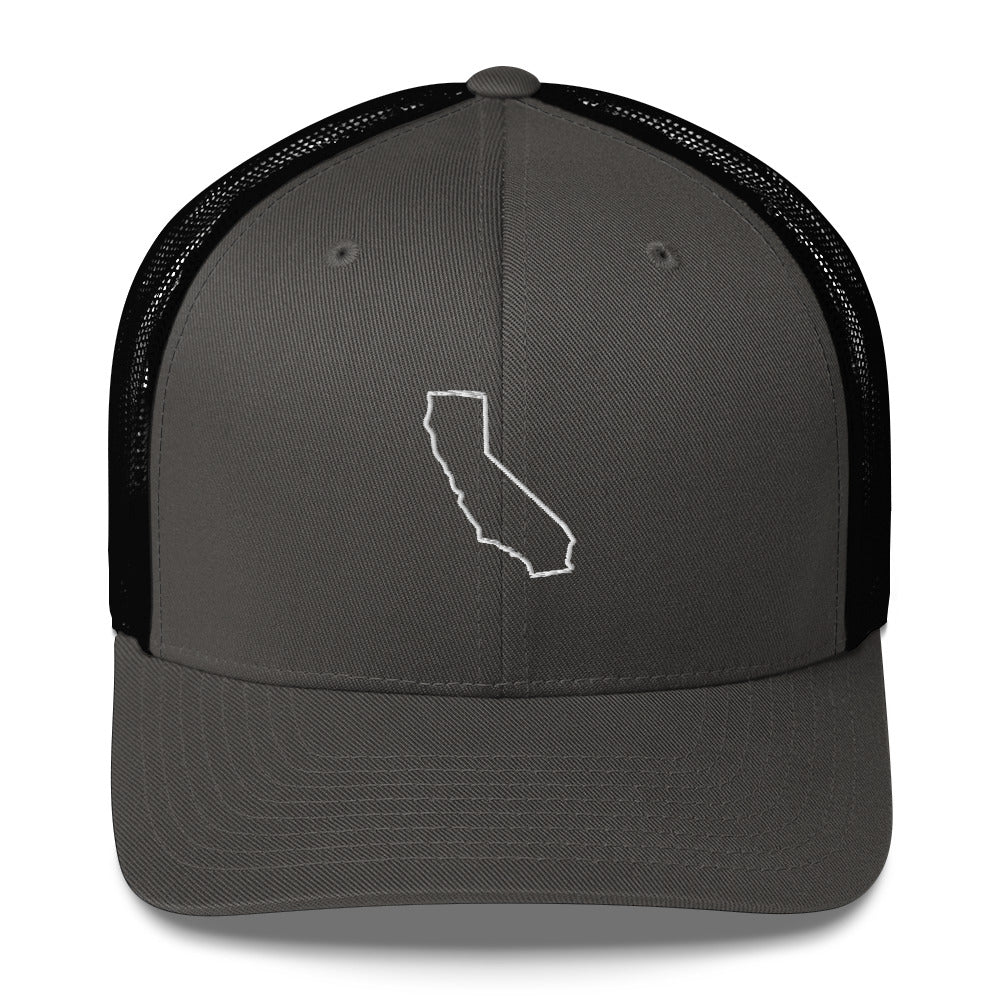 California Golf Trucker Hat — Mesh-Back Snapback Cap