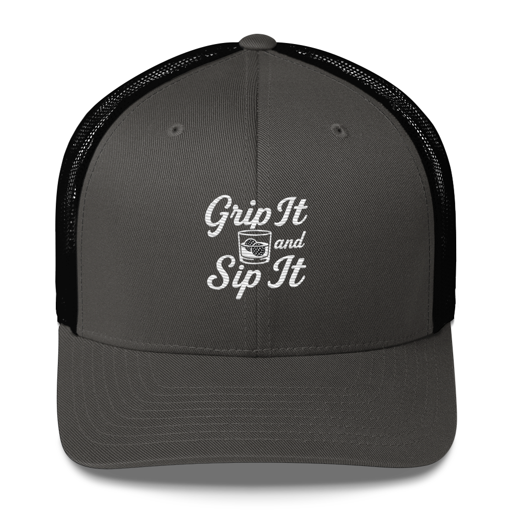 Grip It and Sip It — Funny Golf Trucker Hat
