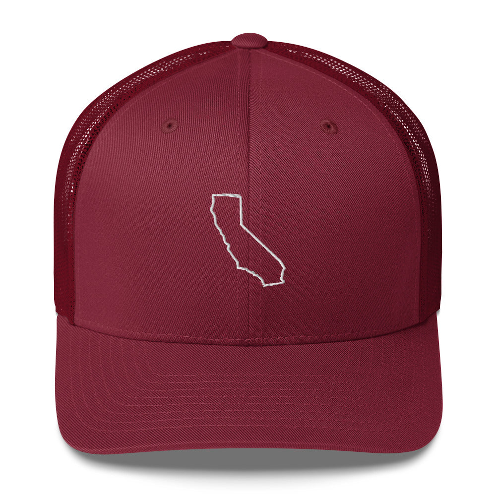 California Golf Trucker Hat — Mesh-Back Snapback Cap