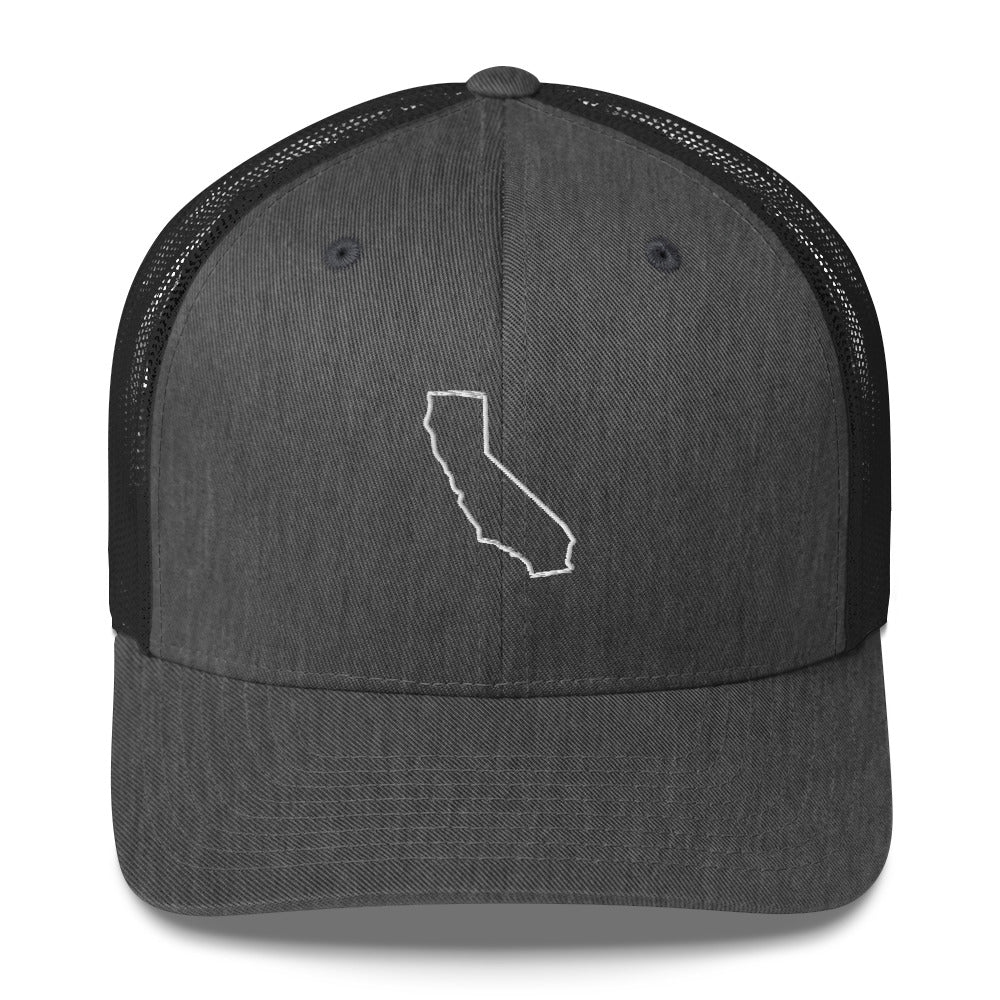 California Golf Trucker Hat — Mesh-Back Snapback Cap