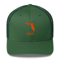 Florida Golf Trucker Hat — Mesh-Back Snapback Cap