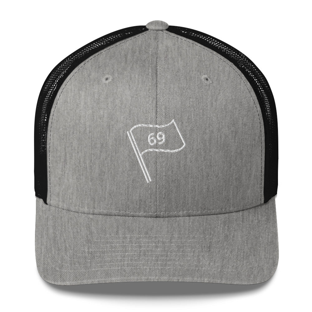 69 Flag Trucker Hat — Mesh-Back Snapback Cap