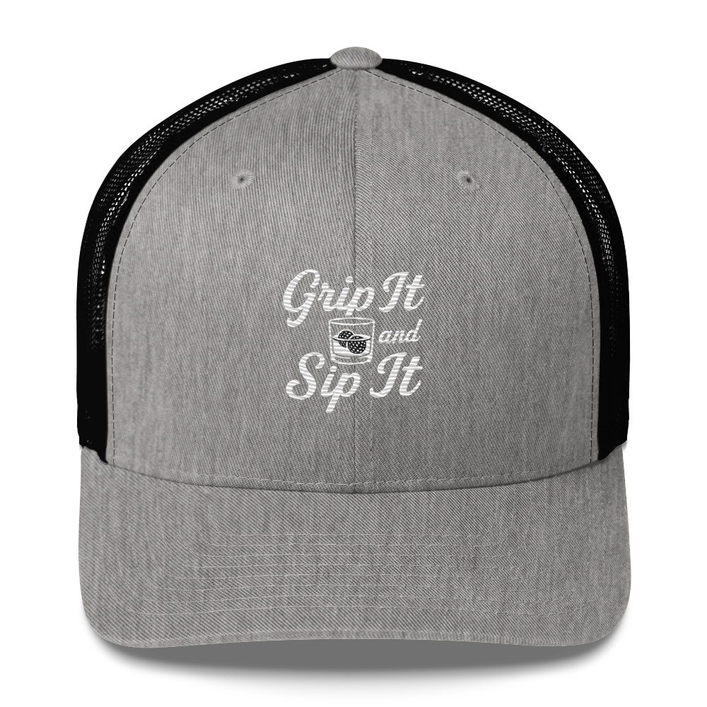Grip It and Sip It — Funny Golf Trucker Hat