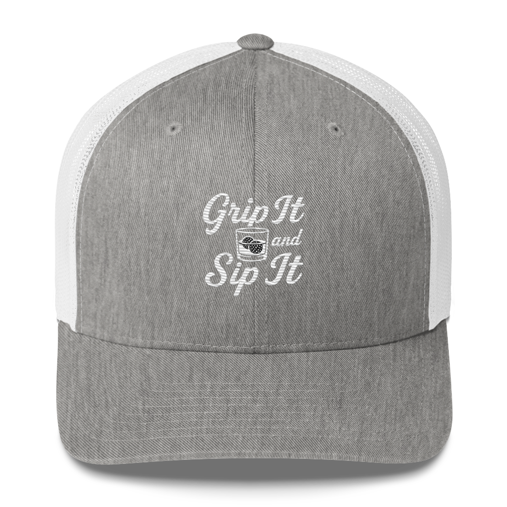 Grip It and Sip It — Funny Golf Trucker Hat
