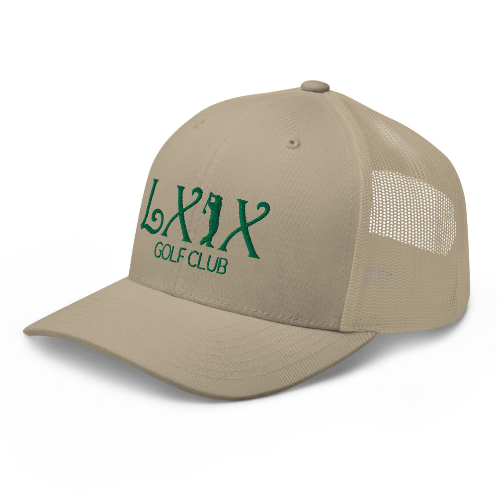 Curve Logo Trucker Hat — Mesh-Back Snapback Cap (Green Logo)